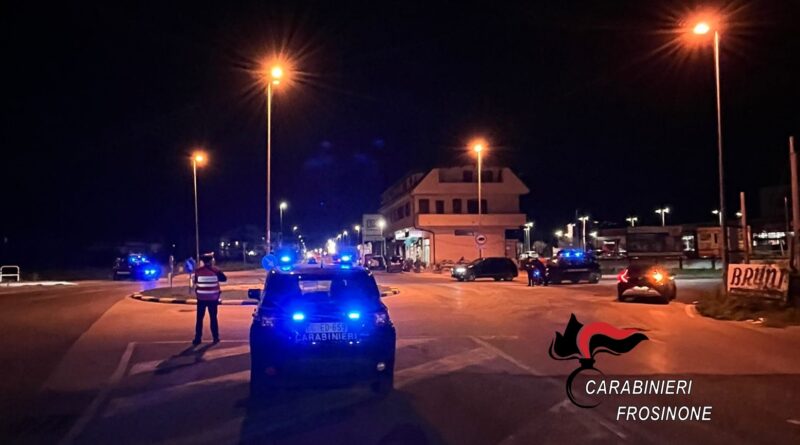 movida reati predatori controlli sora valcomino carabinieri