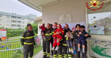 Sora, splendida mattinata al ‘Nido dei Sogni’: i vigili del fuoco incontrano i bimbi per la Giornata della Terra