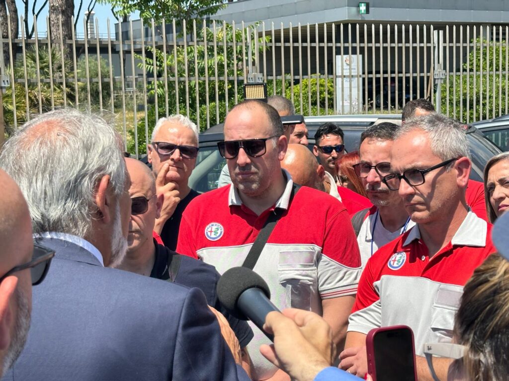 Cassino – Il presidente Rocca incontra gli operai Stellantis